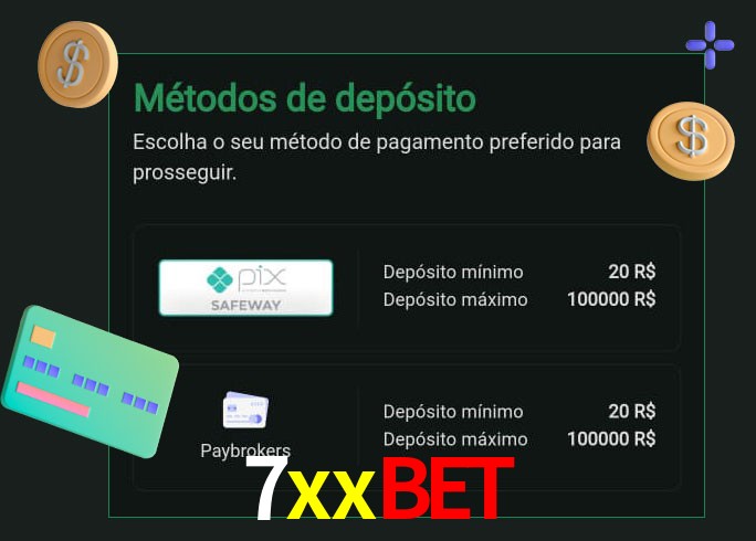 O cassino 7xxbet oferece uma grande variedade de métodos de pagamento