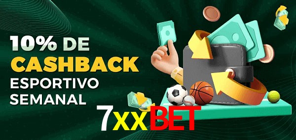 10% de bônus de cashback na 7xxbet