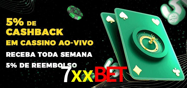 Promoções do cassino ao Vivo 7xxbet